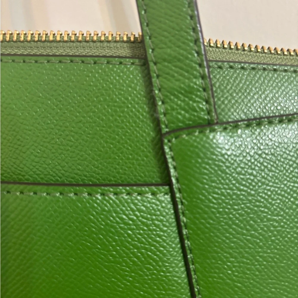 MICHAEL Michael Kors Maddie Green Leather Tote Bag